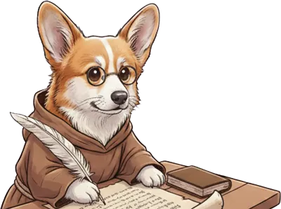 Max the Corgi illustrationo